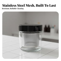 Gemstone Washing Container Reusable Jewelry Cleaning Basket Jewelry Cleaning Jar Long-Lasting Stainless Steel Mesh Basket