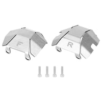 Chassis Bridge Guard Plate Kit Stainless Chassis Reinforcement Cover Kit with Screws Low-Profile Skid Plate for Garage Tuning