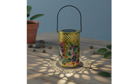 Weather Resistant Solar Butterfly Projection Lantern Automatic On/deactivate Hollow Metal Butterfly Light LED Garden Shadow Lamp for Patio, Yard, Pathway