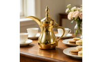 Middle Eastern Coffee Pot Traditional Coffee Pot Decorative Pitcher with Lid for Hosts, Weddings, Cafes