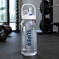 Large Capacity Sports Water Bottle for Men, 2000ml Portable Outdoor Fitness Bottle, High Temperature Resistant