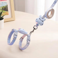 Cat Harness and Cat Leash Set, H-Shaped Adjustable Cat Walking Harness with Walking Leash, Soft Polyester Outdoor Escape Prevention for Kitten