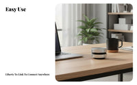 Wireless Stereo Pairing Stereo Pairing Bone Conduction Speaker Suction Base Vibration Audio Puck Portable Surface Transducer Bluetooth 5.1 Connectivity for Music Lovers, Tech Enthusiasts, Travelers, Office, Travel, Outdoor, Dorm Room