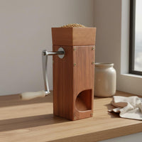 Wooden Malt Mill Compact Stainless Steel Roller Grinder