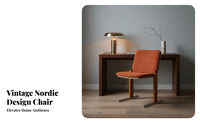 Ergonomic spinerest cylindrical Frame Chair Sleek silhouette Seating Furniture Century Modern Designera Modern Design Padded Seat and spine for Cafe Owners, Interior Designers, Homeowners, Dining Room, Restaurant, Coffee Shop, Home Office