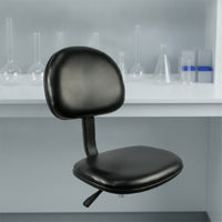 Pu Foam Chair Ergonomic Lab Stool with Backrest Heavy Duty Chair with Backrest for Machinists, Scientific Workspace, Workshop
