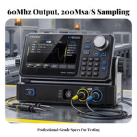 14-Bit Resolution Arbitrary Waveform Waveform Generator 200MSa/s Sampling twoChannel Waveform Generator Keypad and Knob Control Electronic Test Equipment Frequency Counter
