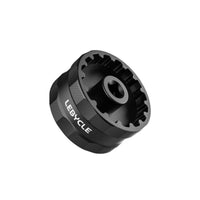 Double-endedEnded Bottom Bracket Socket Anti-Slip Bottom Bracket Removal Tool Machined Cycle Tool with Knurled Grip Compact for Mechanics, Bike Builders, Workshop