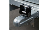Anti-Theft Trailer Hitch Connector Lock Compact Trailer Hitch Lock Heavy-Duty Key-Operated for RV Campers, Towing, Parking