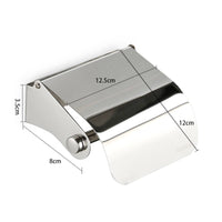 Toilet Tissue Holder with Shelf Compact Bathroom Accessory Hardware Modern for Hotel