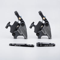 CNC-Machined Flat Mount Disc Brake Caliper Lightweight Hydraulic Disc Brake Caliper Smooth Hardware Quiet for Commuters
