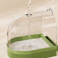 Cage-Mounted Bird Bath & Feeder, Multi-Functional Bird Feeding Station, Easy Clean for Small Garden Birds