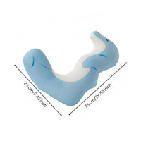 Dolphin Body Pillow Curved Soft Dolphin Cushion Soft Bedding for Sleeping
