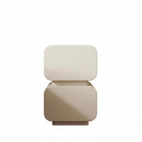 Modern design Wavy Front Nightstand With Storage Drawer Bedroom Furniture effortless Glide Drawers Bedside Table Gold highlights for Homeowners, Interior Decorators, Students, Guest Room, Study