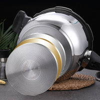 Multi-Cooktop Compatible Stainless Steel Pressure Cooker Thickened Body Pressure Cooker Multiple Safety Features Large Capacity Stew Pot Preserves Nutrients & Flavor for Families