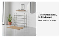 Stainless Steel Shoe Rack Large Capacity Multi-Tier Shoe Shelf Easy Assembly Household Furniture for Students, Dormitory, Entryway, Balcony