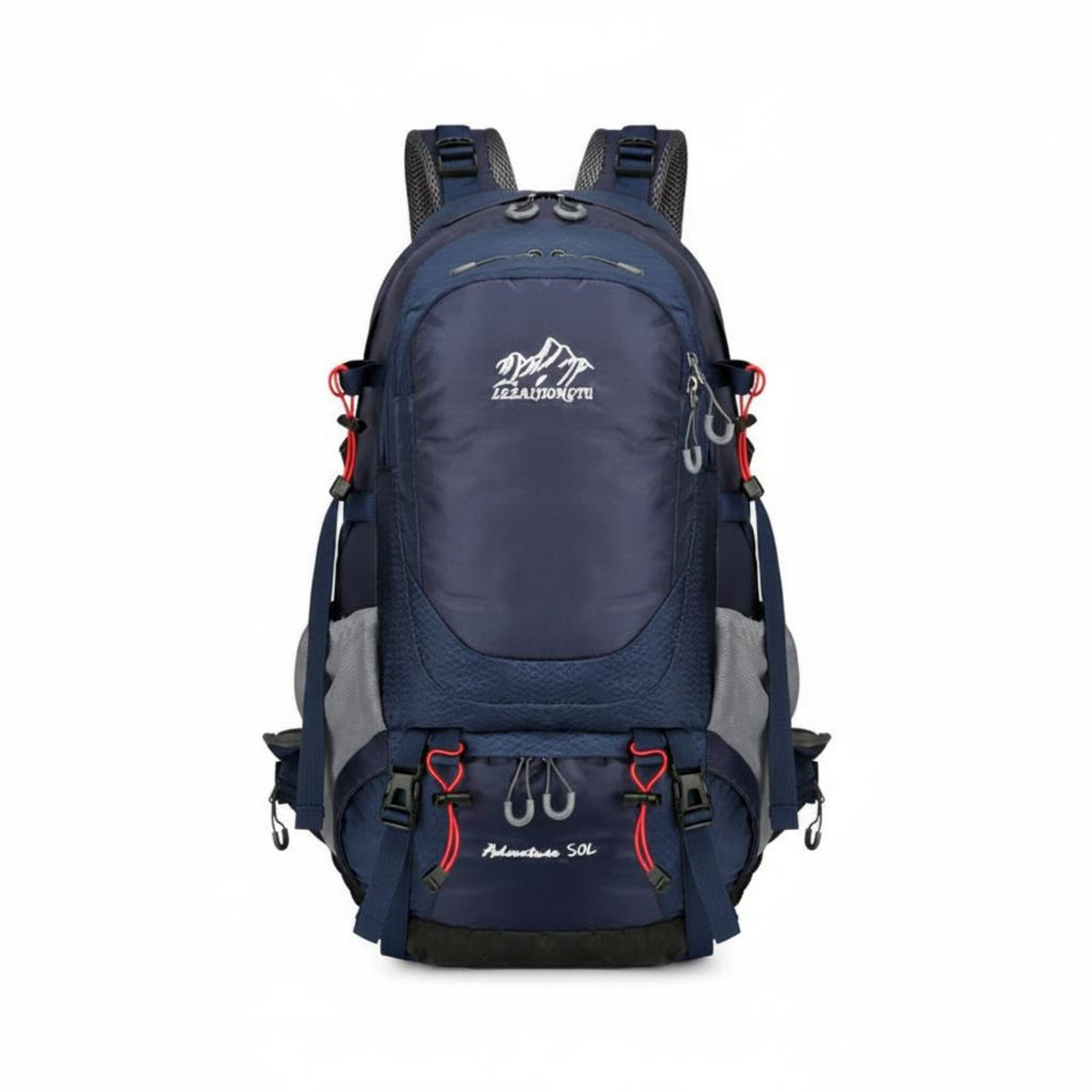 50L Hiking Backpack Multi-Multi-Compartment Layout Backpack Breathable Back Panel Travel Rucksack for Men