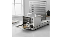 Manual Bread Cutter Easy to Use Stainless Steel Bread Cutter Manual Bagel Cutter Fast Slicing Commercial Kitchen Equipment