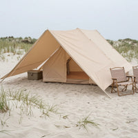 Cotton Inflatable Camping Tent Easy Setup Inflatable Tent Inflate Spacious for Families, Campers, Glamping