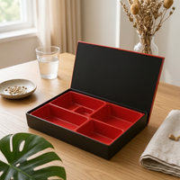 Japanese Bento Lunch Box Heat-Resistant Compartment Tray Melamine Liner