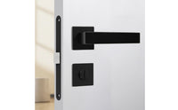 Door Lock Set Square Split Handle Lock Set Interior Hardware for Washroom