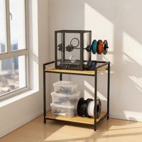 Open-Design 3D Printer Workbench Heavy-Duty 3D Printer Stand with Shelves Sturdy Shelf Space-Saving for Hobbyists