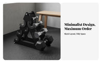 Hex Dumbbell Rack Space Saving V-Shaped Dumbbell Rack Heavy Duty Multi-Tier Weight Stand for Gym Owners