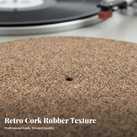 Cork and Rubber Blend Mat Shock Absorption Cork and Rubber Vinyl Mat for DJs