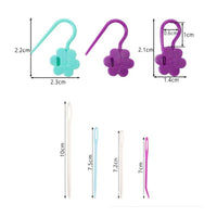 108 Pieces Multi-Color Flower Shaped Stitch Markers Assorted Colors Locking Stitch Markers Long-Lasting Locking Knitting Clips Polished Surface for Knitters, Crocheters, Beginners, Craft Projects, Travel