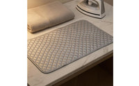 Silver-Toned Cotton Ironing Mat Foldable Quilted Ironing Pad Padded