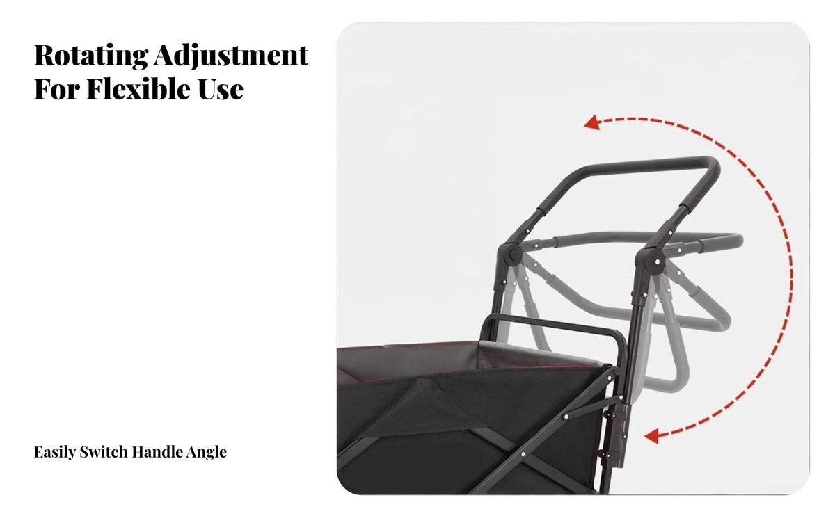 Comfort Grip Folding Wagon Push Handle Detachable Adjustable Wagon Push Handle Quick Release for DIY Enthusiasts