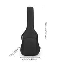 Lightweight Padded Guitar Gig Bag Portable Guitar Bag with Padding Zippered Handshands-off for Music Lessons