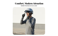 Unisex Half Helmet 3C Certified Adjustable Half Shell Helmet All Season Guarding Headwear for Women, Commuters, City Commuting, Street Riding