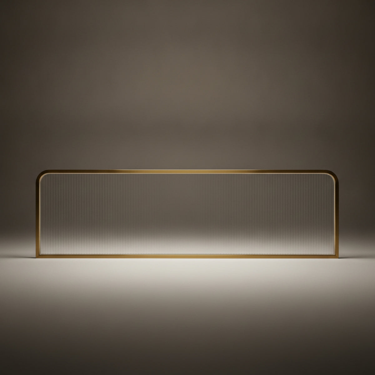 Divider with Ribbed Glass   Glass Partition Screen Decorative Single-Section Partition for Restaurants, Cafes, Commercial Areas
