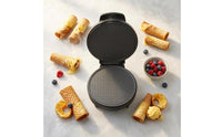 Electric Waffle Cone Maker 1200 W Countertop Waffle Cone Maker Kitchen Appliance Indicator Lights Textured Surface