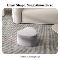 Modern Design Round Padded Stool Sturdy Build Footstool Multi-Functional Indoor Seating Multifunctional for Children, Adults, Homeowners, Living Room, Entryway, Bedroom, Office