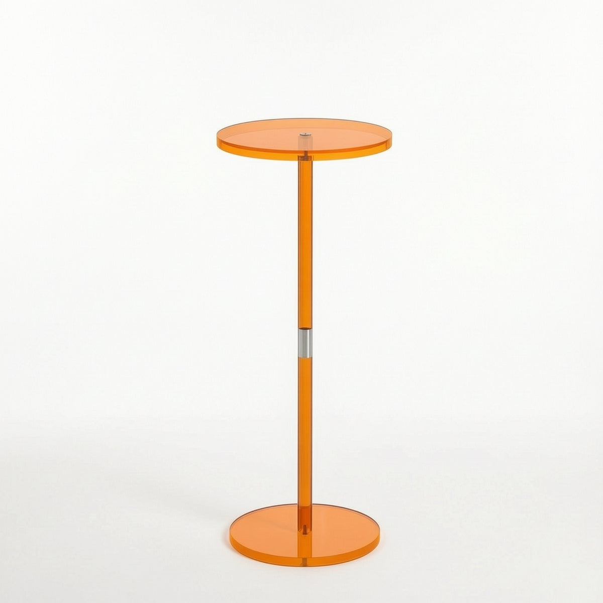 Acrylic Side Table Minimalist Clear Pedestal Table Furniture Sleek Small for Living Room, Bedroom