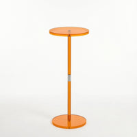 Acrylic Side Table Minimalist Clear Pedestal Table Furniture Sleek Small for Living Room, Bedroom