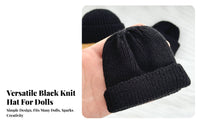 Miniature Doll Hat Cute Knit Hat for Dolls outfitup Knitted