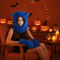 Furry Hood with Ears Cute Hood with Ears Adorable for Halloween