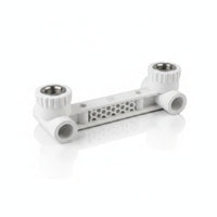 White PPR Pipe Connector Tight Fit Plastic Locking Band Connector Easy Hand Twist Plastic Pipe Adapter