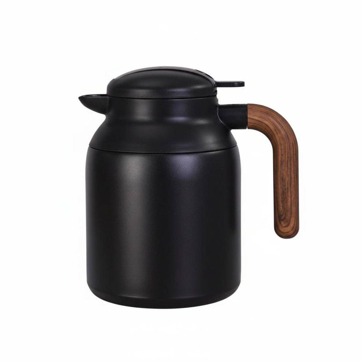 Large Capacity Tea Brewing Pot with Infuser Double Walled Smart Thermal Pot Leak Proof Stainless Steel Thermal Jug Easy Pour Spout for Home, Office, Meeting Room