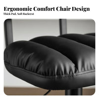 With Backrest Adjustable Pedestal Stool Modern Design Adjustable rotating Pedestal Seat Built-in Footrest Counter Chair Padded padding for Bar Owners, homeowners, Renters, Cafe, Restaurant, Kitchen Island, Dining Room