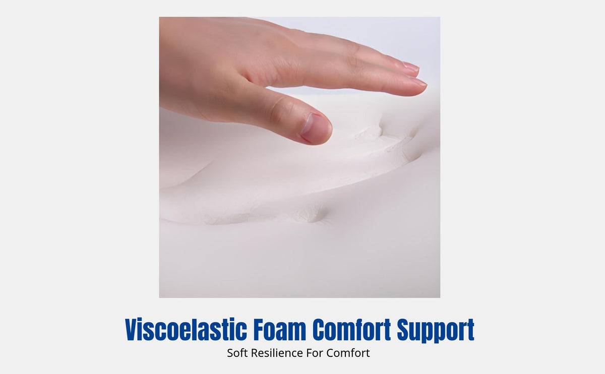 Lumbar Pillow, Plush Memory Foam, Removable Cover, Ergonomic Spine Support for Chair