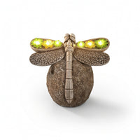 Dragonfly Statue with Solar Light Protected for Yard, Flower Bed, Homeowners