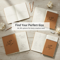 A4 Thickened Kraft Paper Sketchbook for Kids and Students, Art Drawing Book for Markers, Opaque White Paper Sketch Pad