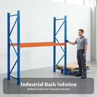 Heavy-Duty Pallet Rack High Load Capacity Industrial Warehouse Shelving Reinforced Steel Construction Multi-Tier Storage System