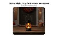 Halloween Themed pumpkino'-Lantern Lamp Portable Night Light Giftable Seasonal Decor Battery Operated for Families, Party Hosts, Homeowners, Trick-or-Treating, Tabletop Display, Bedroom, Entryway