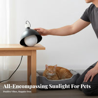 Pet Sun Lamp Promotes D3 Synthesis Pet Heat Lamp Simulates Sunlight UVA UVB Basking Light for Cats, Dogs