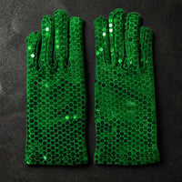 Sequin Dance Gloves for Adults - Festive Performance & Masquerade
